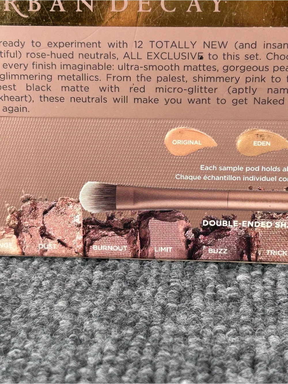 Urban Decay Naked 3 Eyeshadow Palette 12 Rose Neutral Shades ~New in Damaged Box